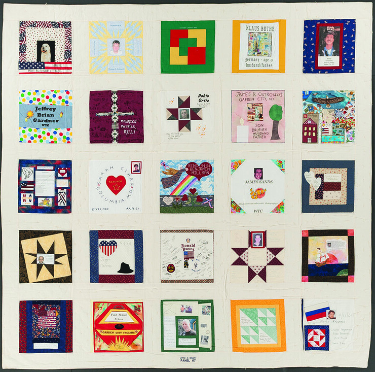 Seven panels from the "United in Memory 9/11 Victims Memorial Quilt" will be on display from Aug. 26 through Oct. 9 at UNL's International Quilt Study Center and Museum.