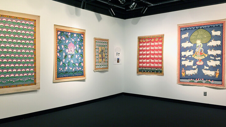 “Pigment on Cloth: Tradition, Family and the Art of Indian Pichvai Painting” is on view through Nov. 16 at the Robert Hillestad Textiles Gallery.