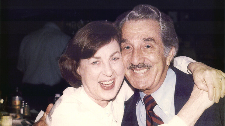 Black-and-white photo of Donald and Lorena Meier