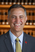 Color portrait of Richard Moberly, dean of the University of Nebraska College of Law