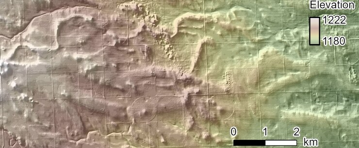 Gravel-capped fluvial ridges in northeastern Colorado