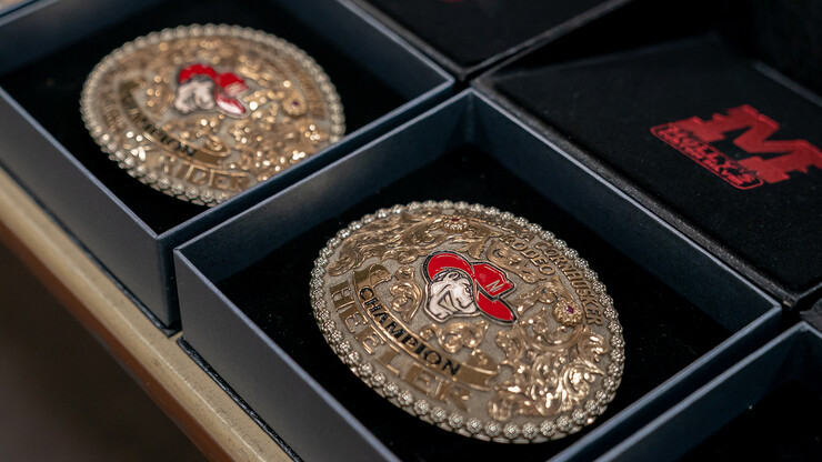 Event winners earned Herbie Husker belt buckles at the culmination of the two-day competition.