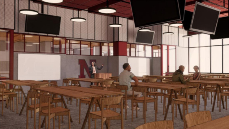 Architectural rendering of The Scarlet Hotel classroom space supported by the $1.6 million award from the U.S. Department of Commerce.