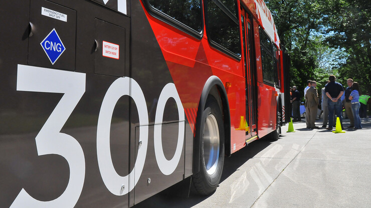 StarTran's fleet of compressed natural gas-powered buses have been numbered in the 300s. Other StarTran buses use designations in the 600s and 200s.