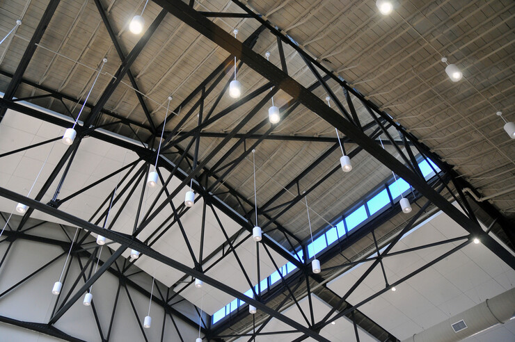 Updated ceiling in Nebraska Innovation Campus' 4-H Building.