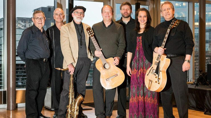 Evening In Brazil, a bossa nova/jazz group that started at the Utah State University, opens the 23rd season of Jazz in June. The group includes (from left) Lars Yorgason, Don Keipp, Eric Nelson, Christopher Neale, Travis Taylor, Linda Linford and Mike Christiansen.