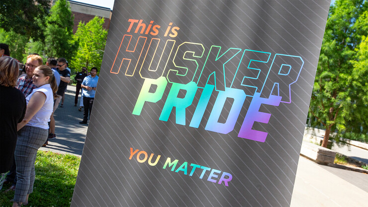 Husker Pride banner