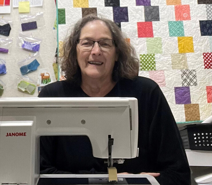 Marilyn Johnson's hobbies include quilting.