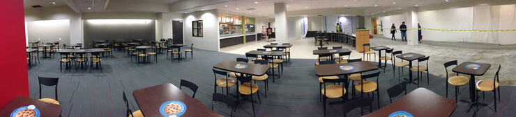 The redesigned Runza restaurant space in the Nebraska Union on the morning of Jan. 13.