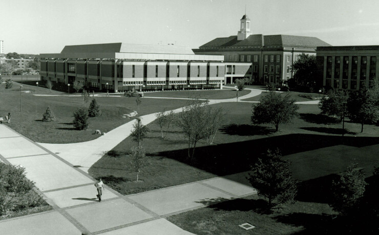Cather Garden after it was completed in the early 1970s.