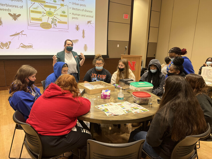 Lincoln Northeast students in the LPS-CASNR Early College and Career STEM Program participate in an immersive event on the University of Nebraska–Lincoln’s East Campus in November.