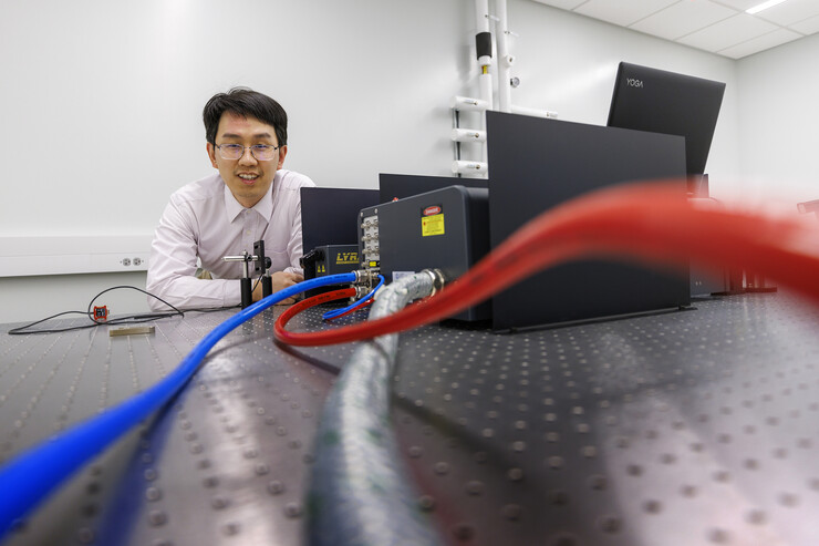 Wei Bao, assistant professor of electrical and computer engineering, has received a five-year, $756,713 grant from the National Science Foundation’s Faculty Early Career Development Program to support his work to make quantum simulators function at room temperature.