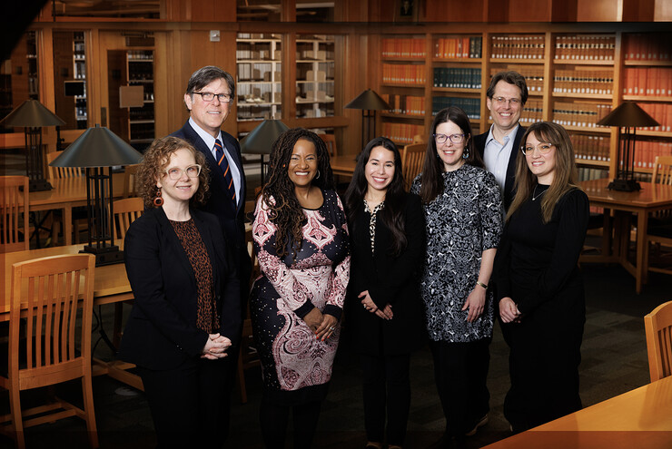 With a four-year, $1 million grant from the Andrew W. Mellon Foundation, Nebraska historians (from left) Katrina Jagodinsky, William Thomas and Jeannette Eileen Jones, with collaborators from the College of Law Genesis Agosto, Jessica Shoemaker, Eric Berger, Danielle Jefferis and (not pictured) Catherine Wilson and Deirdre Cooper Owens, will establish an academic program that enables undergraduate and graduate students to study how various marginalized groups in American history used the law to contest and advance their rights.