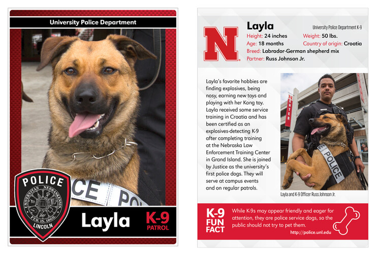 Info card: Layla and Russ Johnson