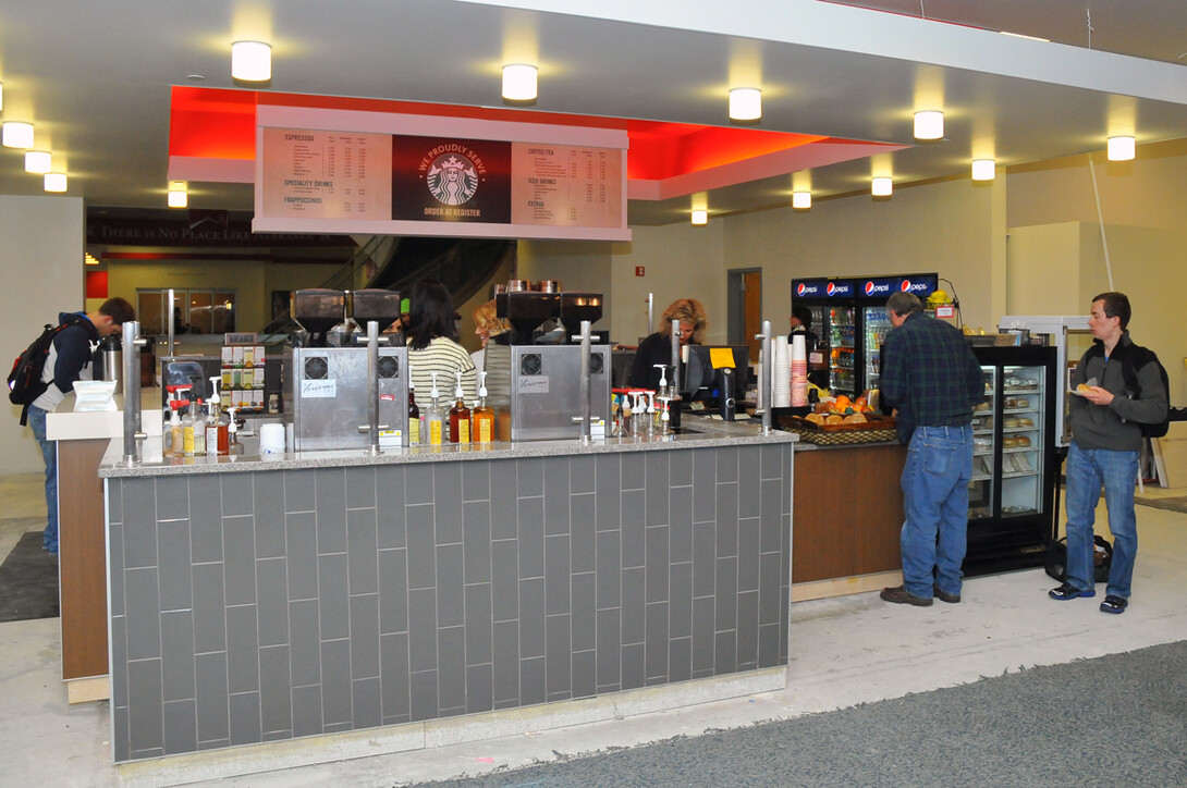 The redesigned Caffina Café inside the Nebraska Union.