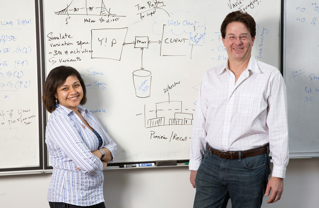 UNL computer scientists (from left) Anita Sarma and Gregg Rothermel are part of a $3 million collaborative research project funded by the National Science Foundation.