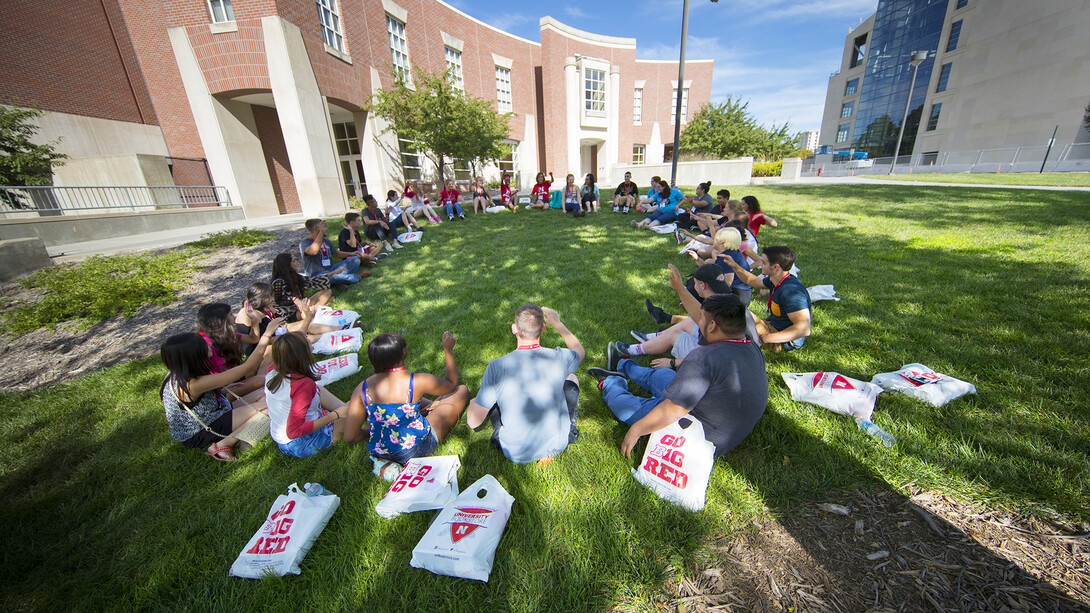 First-generation students take part in a First Huskers program activity.