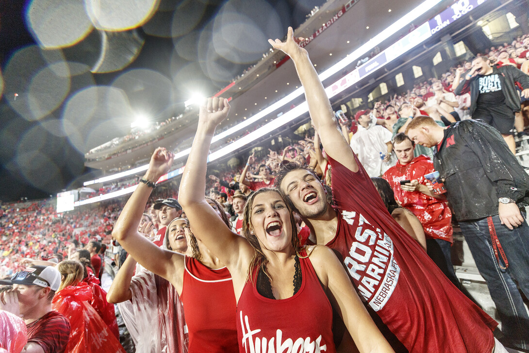 Nebraska football vs. Akron. September 1, 2018.