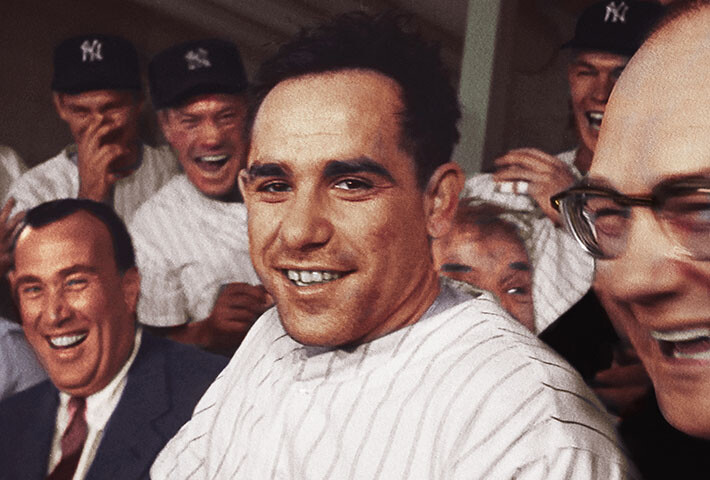 Yogi Berra in "It Ain't Over."