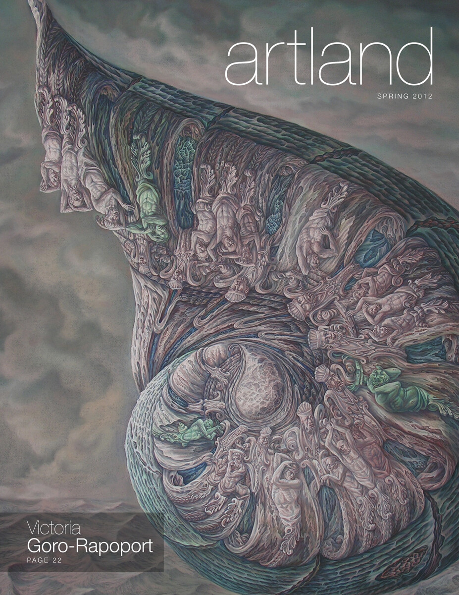 Cover of the inaugural issue of "artland," a new magazine launched by the Sheldon Museum of Art.