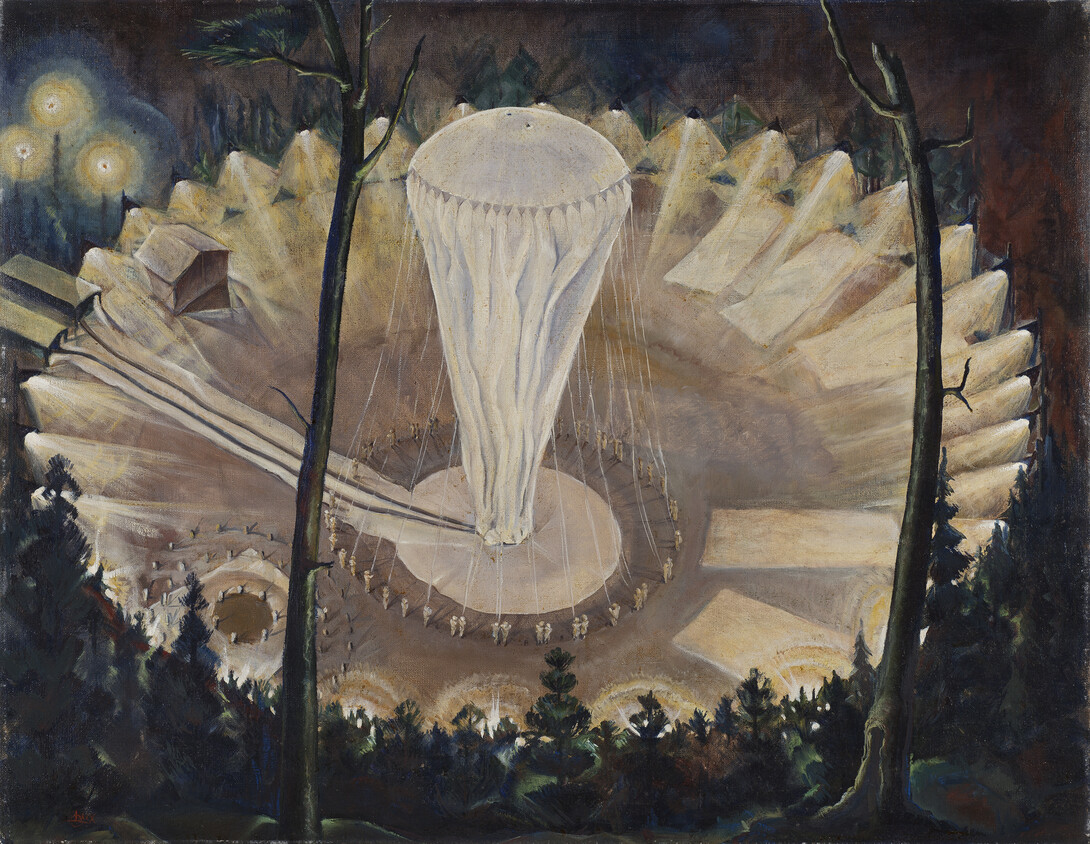 "Inflation" (1934), oil on canvas, by Gladys Marie Lux