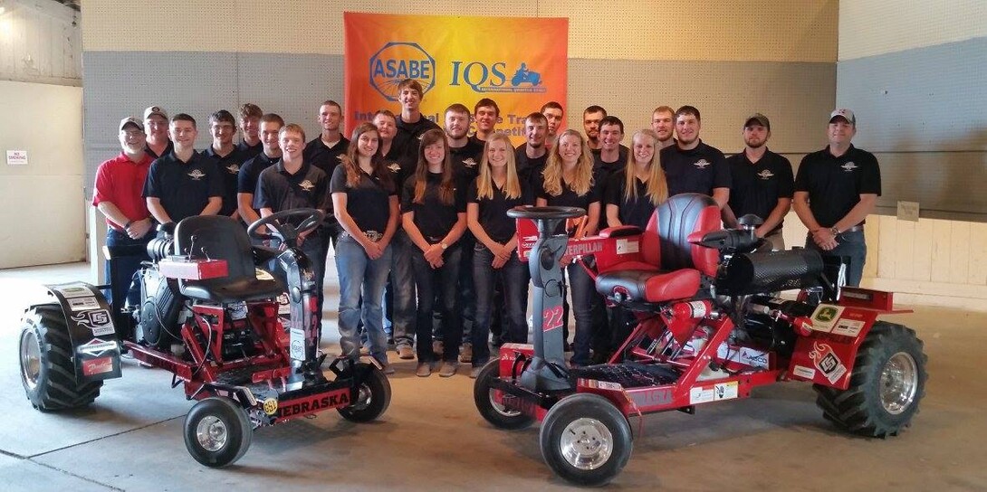 UNL's quarter-scale tractor A team took top honors at the International Quarter-Scale Tractor Student Design Competition in Peoria, Illinois, June 2-5. UNL's X team won the design category and placed third overall in the X team division.