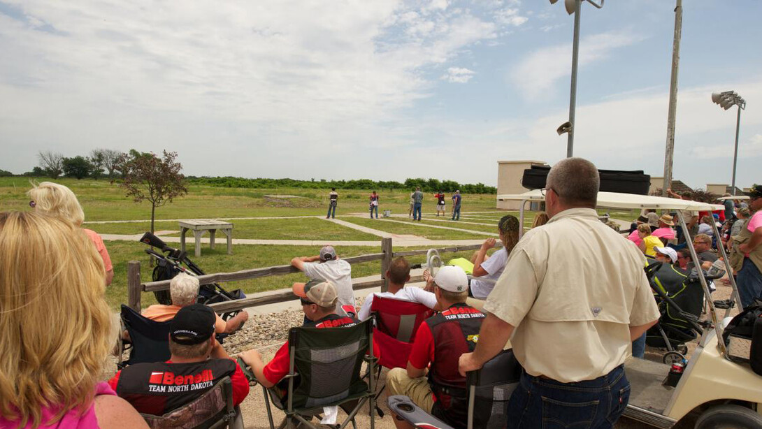 Spectators gather to watch participants in the 2015 4-H Shooting Sports National Championships at Heartland Public Shooting Park near Alda. The 2017 event is June 25-30 at the shooting park and the Heartland Events Center in Grand Island.
