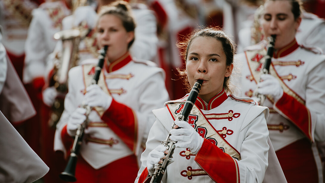 In honor of the University of Nebraska–Lincoln’s 150th anniversary this year, all Cornhusker Marching Band halftime shows will carry themes related to “In Our Grit, Our Glory.”