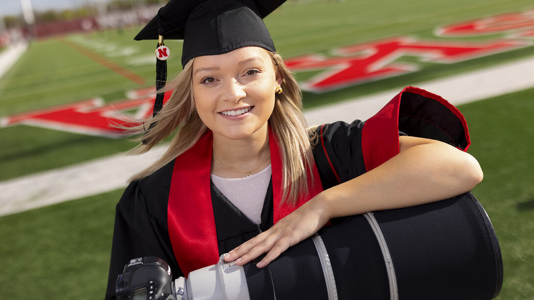 Maddie Washburn, a senior in the College of Journalism and Mass Communications, spent her college career photographing for Husker Athletics, as well as the NFL’s Super Bowl and recent draft.