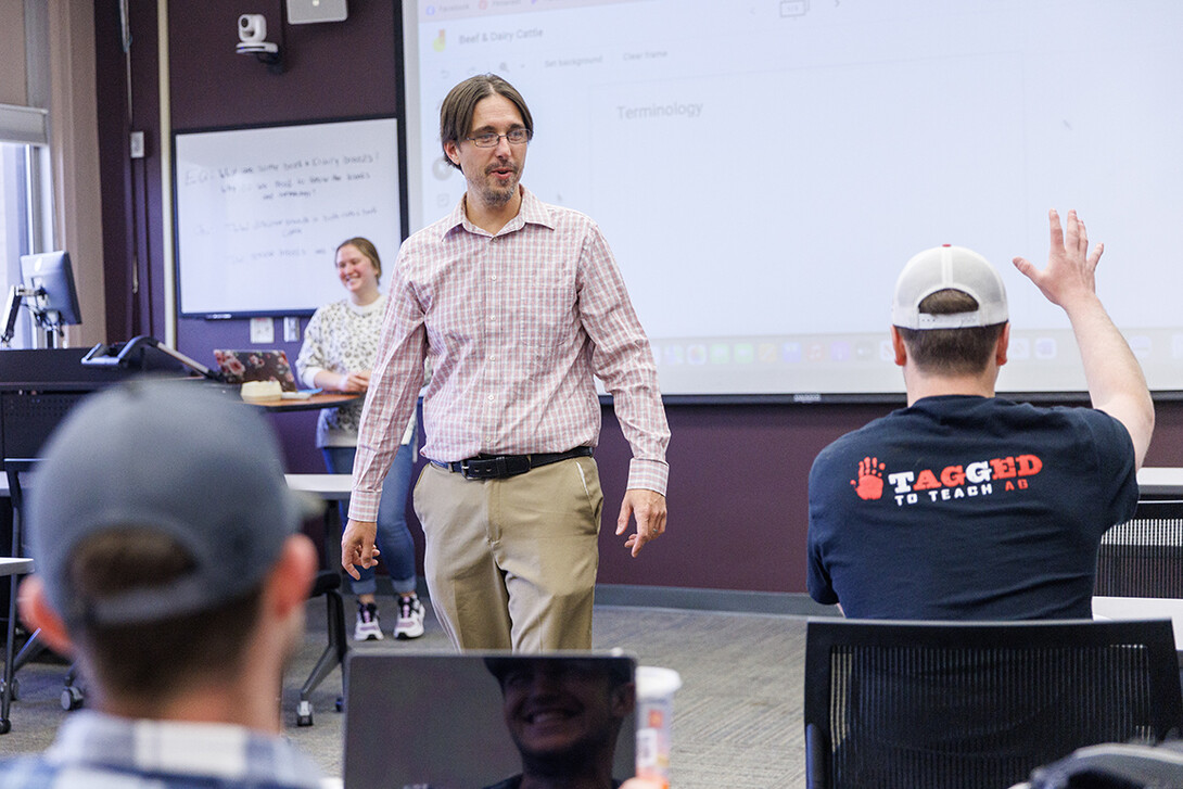 Nathan Conner, associate professor in agricultural leadership, education and communication, teaches class in the College of Agricultural Sciences and Natural Resources. He will soon embark on a Fulbright Fellowship to Jamaica.