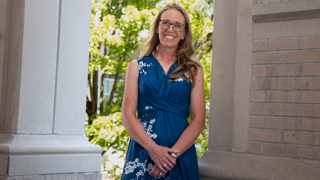 Lindsay Hastings, Clifton Professor in Mentoring Research at the University of Nebraska–Lincoln, is leading a project to build a leadership development system to sustain rural communities for the future. (Kyleigh Skaggs, CYFS)