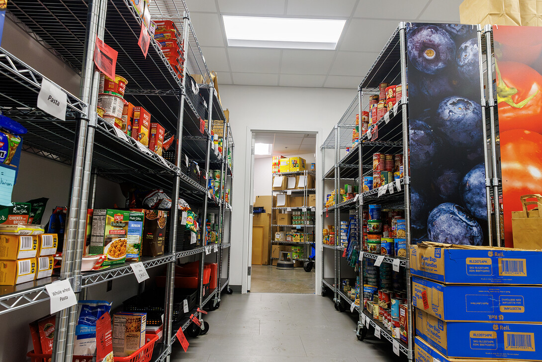 Husker Pantry shelves.