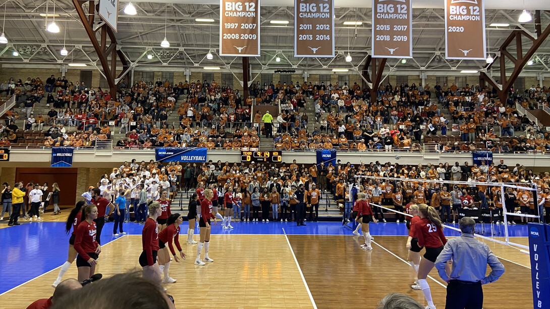 Huskers volleyball faces Texas on Dec. 11.