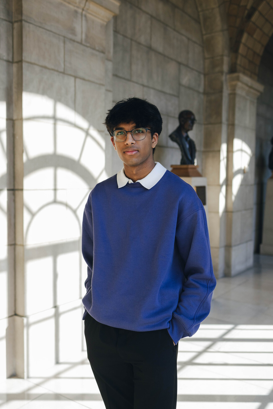 Courtesy Photo // Abhi Karri — a biochemistry major from Omaha — poses for a photo in the Nebraska State Capitol. He was recently elected as a senator of the College of Arts and Sciences in ASUN.