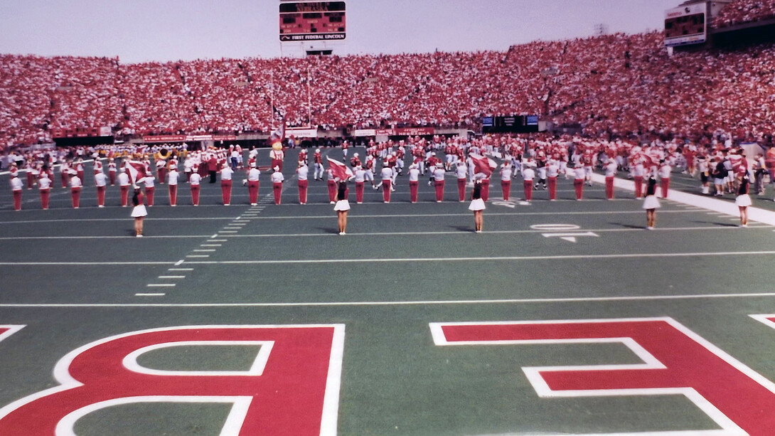 Mike Case's view when he sat in South Stadium, Seat 1, Row 1 as a student.
