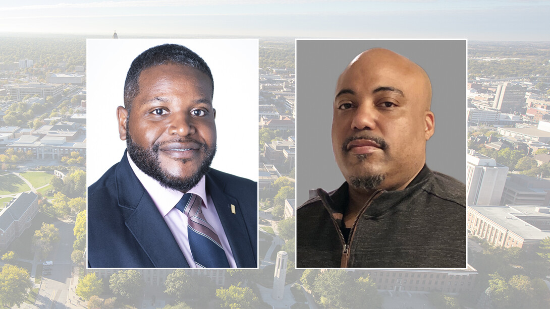 The first two finalists interviewing to serve as assistant vice chancellor for inclusive leadership and learning are (from left) Rory James and Khrys FuQua’. James will interview on Nov. 8. Khrys FuQua’ will interview on Nov. 9.