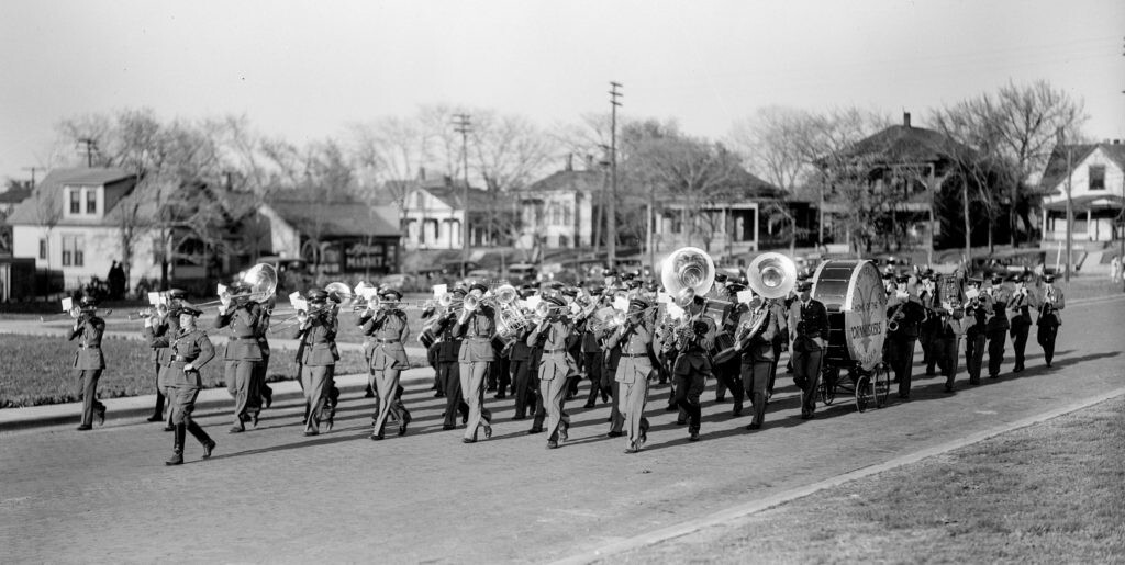 Cadet Marching Band. University Archives