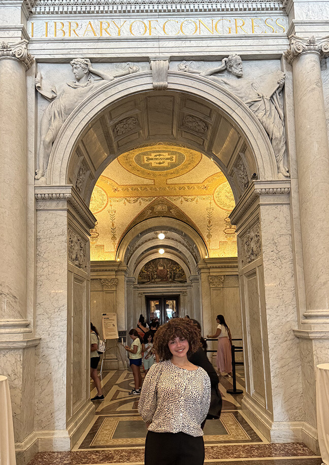 Avery Lambert, in the halls of the Library of Congress