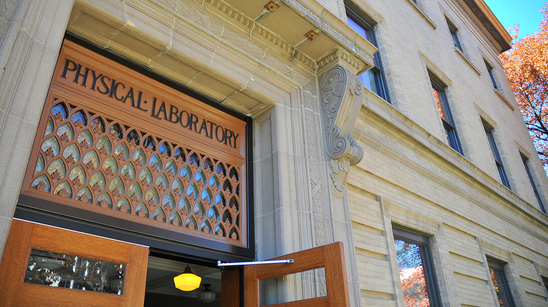 A cast iron decoration uncovered during a renovation has been refurbished and returned to its place over the east door to UNL's Brace Hall. The item is believed to be original to the 107-year-old building.