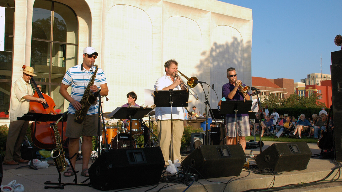 The Darryl White Group performs during Jazz in June at the University of Nebraska–Lincoln.
