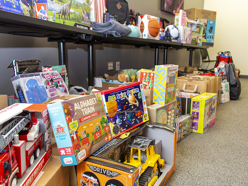 The annual Holidays for Little Huskers fulfills the holiday wish lists of the children of UNL students. [photo: Mike Jackson | Student Affairs]