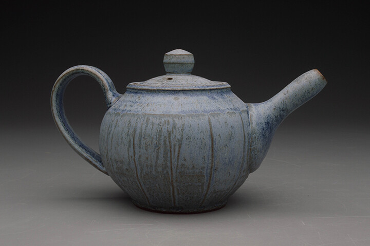 Mitch Hilzer, Teapot, Earthenware and glaze, 6” x 10” x 10”, 2017.