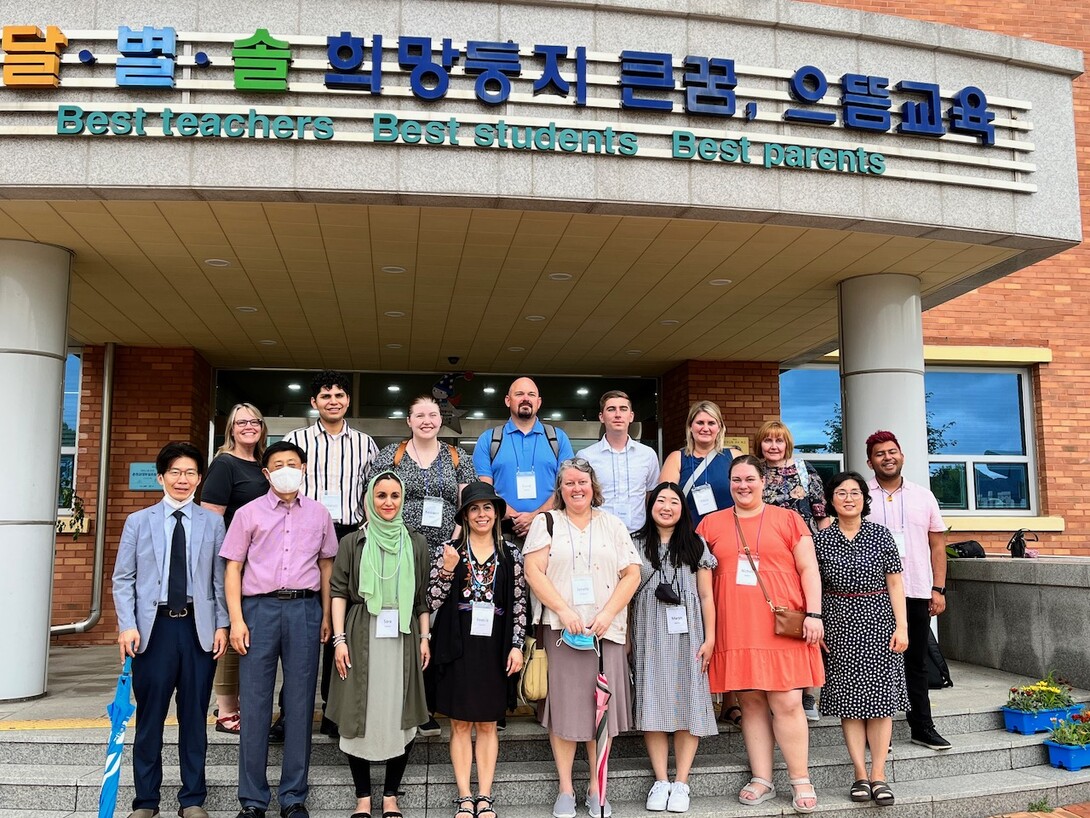 Fulbright Hays Participants Visit a Primary School in Chuncheon, South Korea