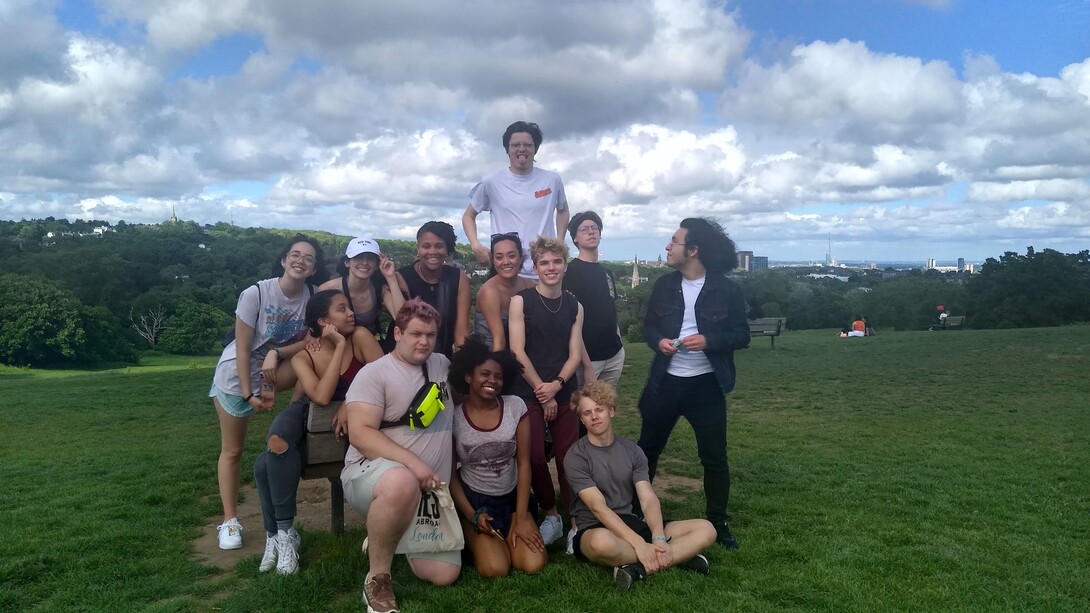 The Carson School students at Hampstead Heath in London. Courtesy photo.