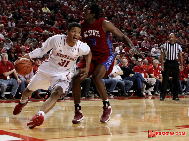 Shavon Shields (31) and the Huskers take on Ohio State in the second round of the Big Ten tournament. 