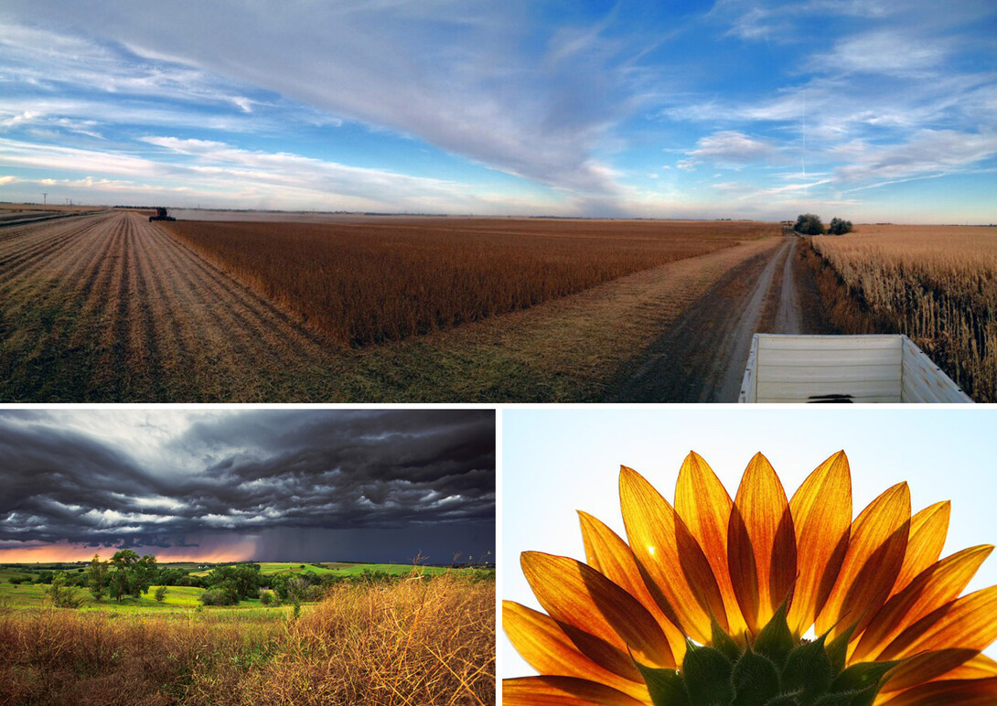 Winning images and photgraphers from the statewide photo contest were (clockwise from top) Ken Bruce of Grand Island, Benjamin Vogt of Lincoln, and Bradley Jensen of Omaha.