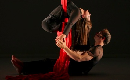 Aerialists performing with GIMP.