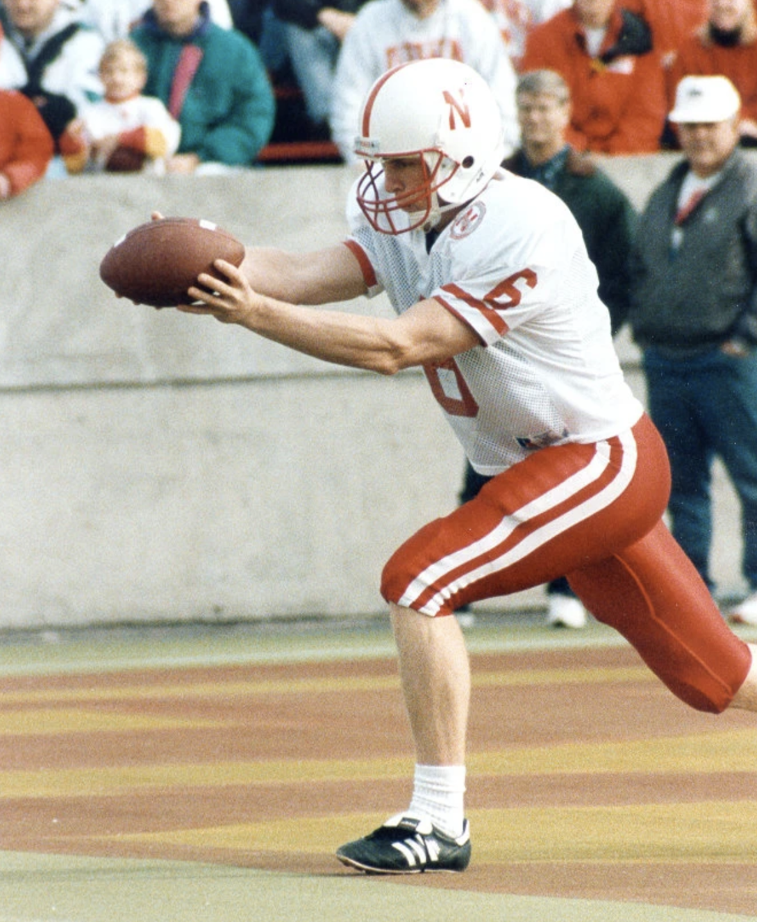 Husker baseball coach Darin Erstad was a two-sport athlete in college. Along with playing baseball, he served as punter on the 1994 Husker football NCAA championship team.