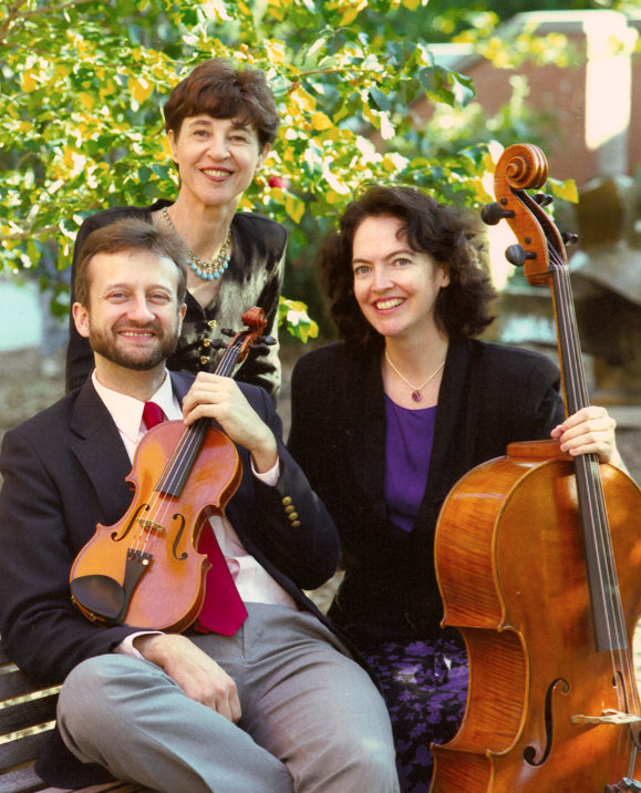 Members of The Castalia Trio (from left) are James Lyon, Marylene Dosse and Kim Cook.