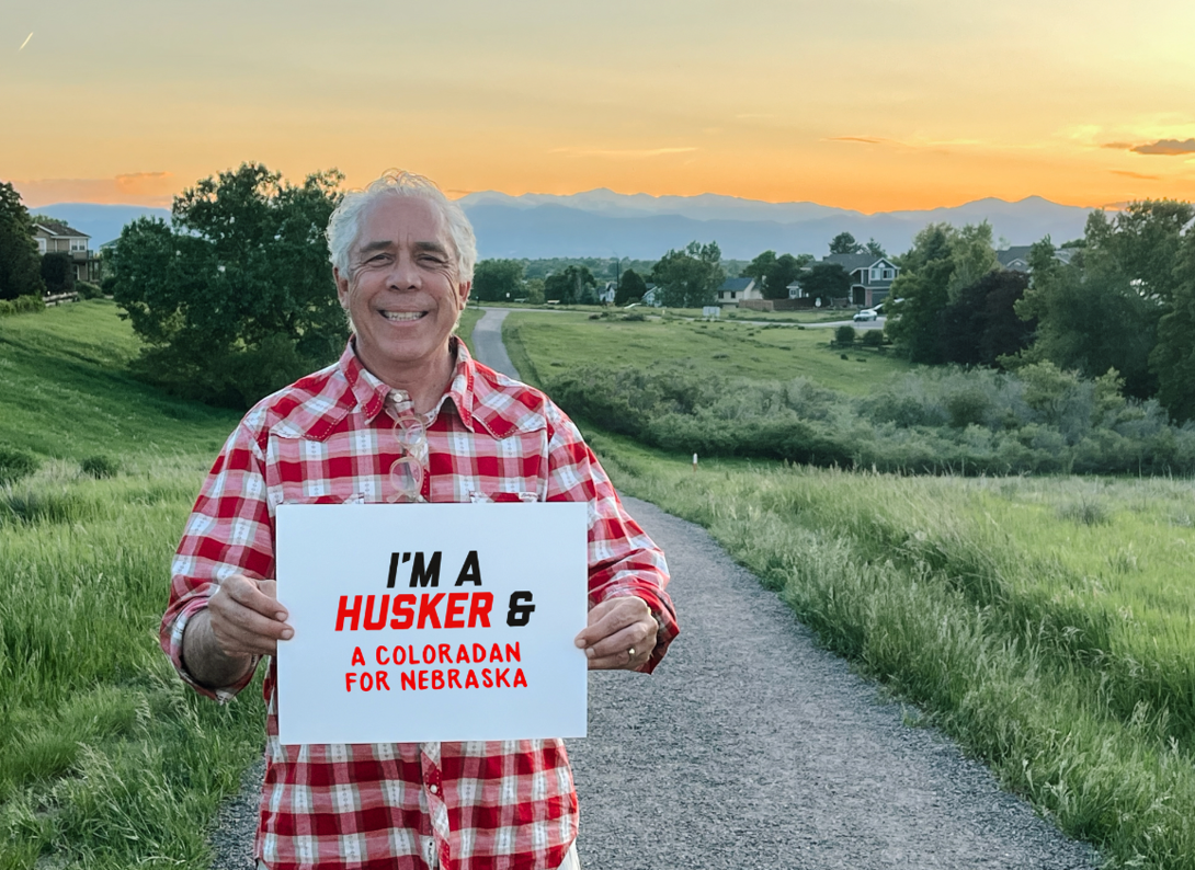 Dan Spencer is photographed on a gravel road.